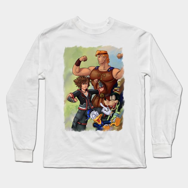 Kingdom Hearts 3 Long Sleeve T-Shirt by An_dre 2B